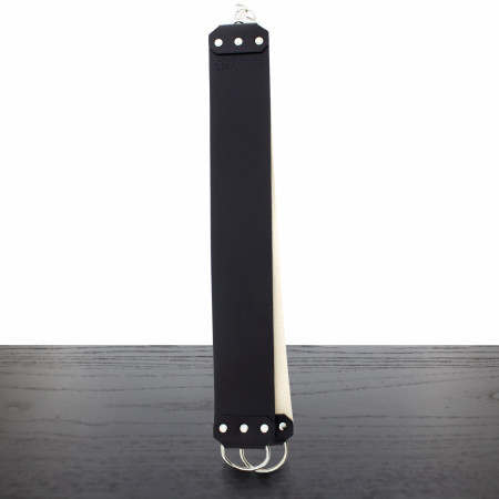 WCS 3" Hanging Strop, Leather and Linen, Black